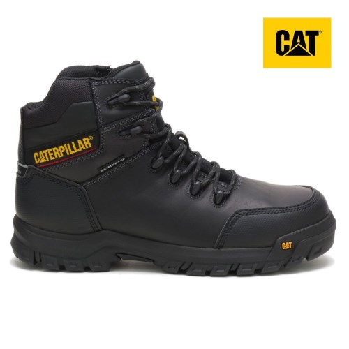 Caterpillar Resorption Waterproof Composite Toe Werkschoenen Heren Zwart (ZYNJ.NL)